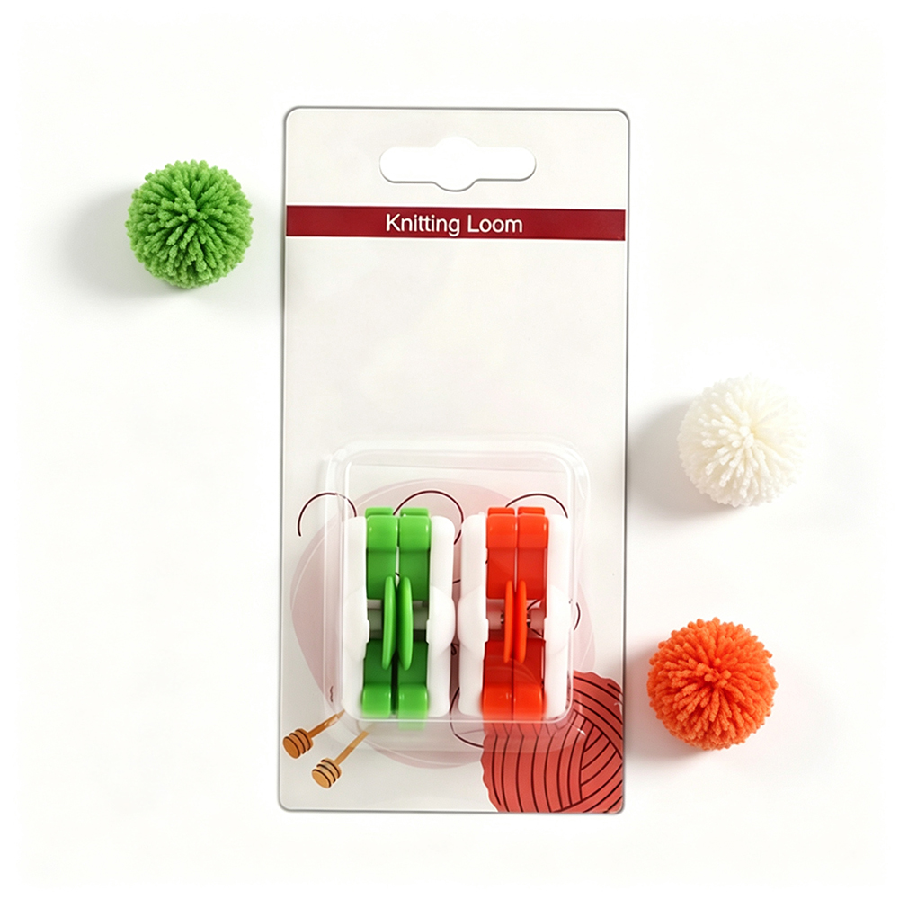 Pom Pom Maker Tool - 2 Stück/Set Handgefertigter Garnknäuelhersteller 20/25mm Pompon-Herstellungsset