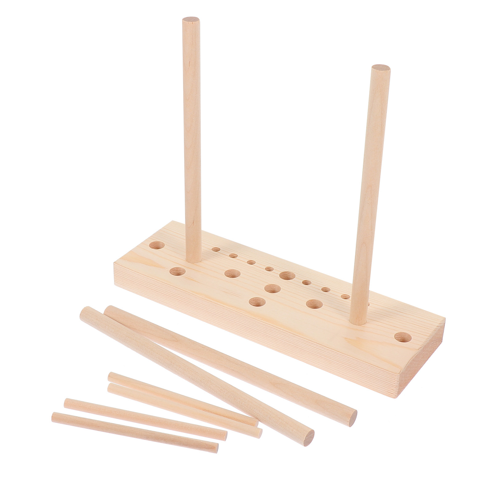 Pom Pom Maker Tool - 1 Set Holz-Bogenmacher, DIY-Bandknoten-Werkzeug für kreative