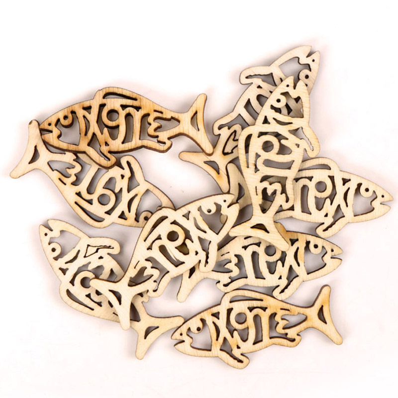 Holz niedlichen Fisch Form Kun – Embellishments For Scrapbooking Bewertung und Preis