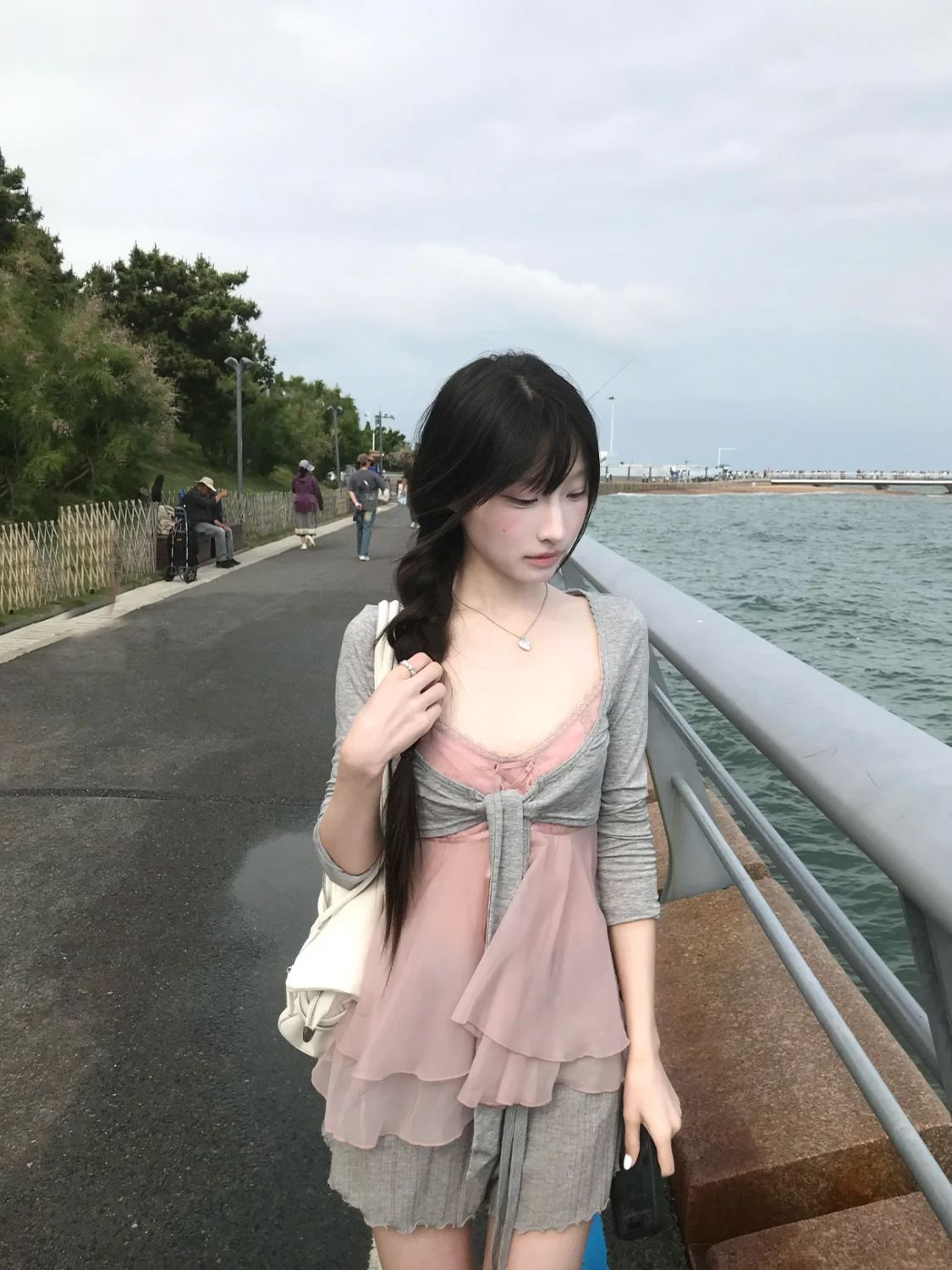Koreanisches Süßes Sommer-3-Te – Lace Ribbon Trim Bewertung und Preis