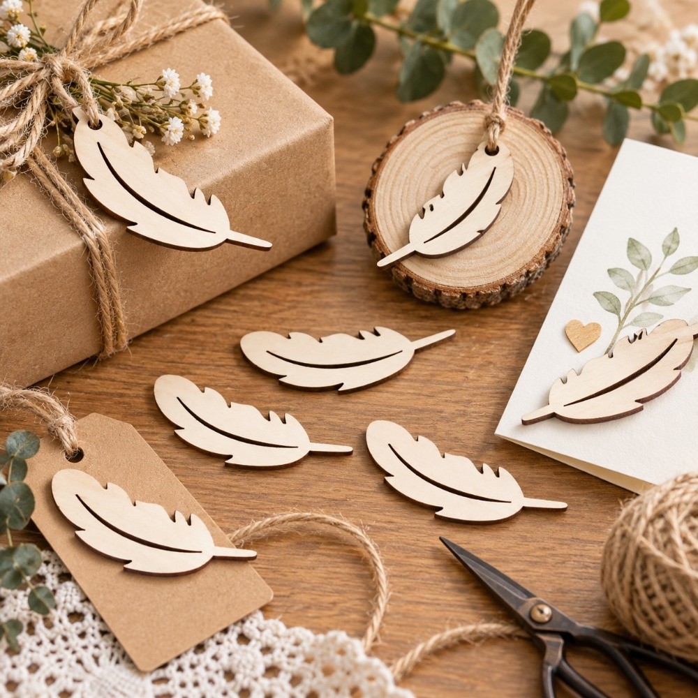 50 Stück unveredelte Holz-Fede – Embellish Craft Bewertung und Preis