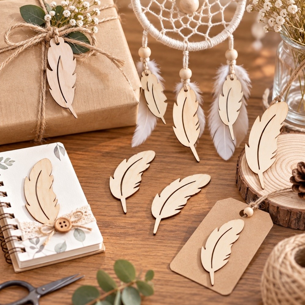 50 Stück unveredelte Holz-Fede – Embellish Craft Bewertung und Preis